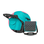 Lionelo - Carucior sport Emma Plus, Cu tavita, 2 Suporturi pentru pahar, Geanta accesorii, Vivid Turquoise