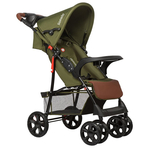 Lionelo - Carucior sport Emma Plus, Cu tavita, 2 Suporturi pentru pahar, Geanta accesorii, Forest Green