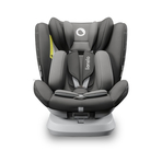 Lionelo - Scaun auto Bastiaan One Pozitie de somn, Protectie laterala, Rotire 360 grade, Top Tether, 0-36 Kg, cu Isofix, Gri