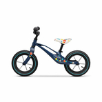 Lionelo - Bicicleta cu roti gonflabile, cu cadru din magneziu, fara pedale, 12 inch, Bart, Albastru