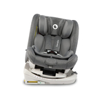 Lionelo - Scaun auto Bastiaan RWF Pozitie de somn, Protectie laterala, Rotire 360 grade, 0-36 Kg, Cu Isofix si Centura Top Tether, Gri