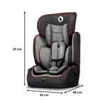 Lionelo - Scaun auto Levi Simple Sporty, 9-36 Kg, Negru