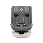 Lionelo - Scaun auto Bastiaan RWF Pozitie de somn, Protectie laterala, Rotire 360 grade, 0-36 Kg, Cu Isofix si Centura Top Tether, Gri