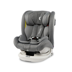 Lionelo - Scaun auto Bastiaan RWF Pozitie de somn, Protectie laterala, Rotire 360 grade, 0-36 Kg, Cu Isofix si Centura Top Tether, Gri