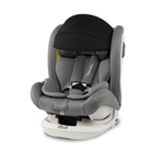 Lionelo - Scaun auto Bastiaan RWF Pozitie de somn, Protectie laterala, Rotire 360 grade, 0-36 Kg, Cu Isofix si Centura Top Tether, Gri