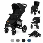 Lionelo - Carucior sport Annet Plus, De la nastere, Cu accesorii, 0 - 22 Kg, Negru