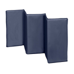 Lionelo - Patut pliant cu doua nivele Sven Plus, 120x60 cm, arcada jucarii, masuta de infasat, vibratii, melodii, Blue Navy