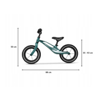 Lionelo - Bicicleta cu roti gonflabile, cu cadru din magneziu, fara pedale, 12 inch, Bart, Green Forest