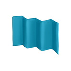 Lionelo - Patut pliant cu un nivel Stefi, Cu intrare laterala cu fermoar, 2 roti, 120x60 cm, Turquoise
