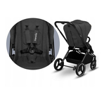 Lionelo - Carucior compact Mika, 2 in 1, Cadru din aluminiu, Cu landou intarit si salteluta moale, Reversibil, Maner ajustabil, Huse pentru picioare, Plasa de tantari, Husa de ploaie, Pana la 22 kg, Gri Inchis