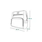 Lionelo - Rucsac impermeabil pentru mamici Cube, Cu 12 compartimente si salteluta de schimbat, Cu prindere universala de carucior, 36 x 36 x 23 cm, Gri