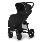 Lionelo - Carucior sport Annet Tour, De la nastere, Cu capotina impermeabila, Cu filtru UPF 50+, Cu maner reglabil, Plasa de tantari, Suport biberon, Saculet pentru picioare, Pana la 22 kg, Negru