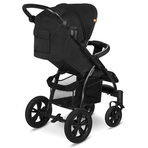 Lionelo - Carucior sport Annet Tour, De la nastere, Cu capotina impermeabila, Cu filtru UPF 50+, Cu maner reglabil, Plasa de tantari, Suport biberon, Saculet pentru picioare, Pana la 22 kg, Negru