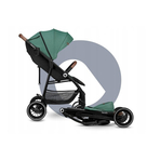 Lionelo - Carucior sport Alexia, 6 luni+, Cu geanta pentru parinti, Amortizoare, Suport pentru biberon/pahar, Plasa de tantari, Saculet de picioare, Cu UPF50+, Cadru din aluminiu, 0- 15 kg, Verde