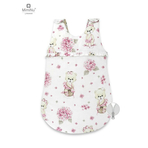 MimiNu - Sac de dormit pentru bebelusi, De iarna, Cu volanase, Din bumbac, Cu fermoar lateral, Cu capse pe umar, 70 cm, 0 – 6 luni, 2.5 Tog, Design, Pink Ballerina