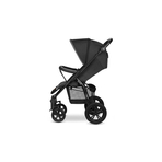 Lionelo - Carucior sport Annet Tour, De la nastere, Cu capotina impermeabila, Cu filtru UPF 50+, Cu maner reglabil, Plasa de tantari, Suport biberon, Saculet pentru picioare, Pana la 22 kg, Negru