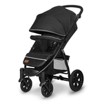 Lionelo - Carucior sport Annet Tour, De la nastere, Cu capotina impermeabila, Cu filtru UPF 50+, Cu maner reglabil, Plasa de tantari, Suport biberon, Saculet pentru picioare, Pana la 22 kg, Negru