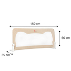 Qmini - Bariera de pat Seth, 150 x 66 cm, Beige