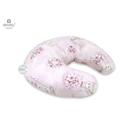 MimiNu - Perna pentru alaptat, Din bumbac, Cu husa detasabila, Cu fermoar securizat, Circumferinta 155 cm, Design, Awesome Bunnies