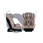 Lionelo - Scaun auto Sander Spatar reglabil, Forward-Facing sau Rear-Facing, Pozitie de somn, 0-36 Kg, Cu Isofix si centura Top Tether, Bej