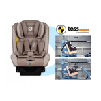 Lionelo - Scaun auto Sander Spatar reglabil, Forward-Facing sau Rear-Facing, Pozitie de somn, 0-36 Kg, Cu Isofix si centura Top Tether, Bej