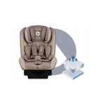 Lionelo - Scaun auto Sander Spatar reglabil, Forward-Facing sau Rear-Facing, Pozitie de somn, 0-36 Kg, Cu Isofix si centura Top Tether, Bej