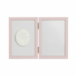 Baby HandPrint - Kit rama foto 10x15 cm, Cu amprenta, Tiny Memories, Roz