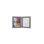 Baby HandPrint - Kit mulaj Memory Frame, Cu rama foto 13x18 cm, Silver