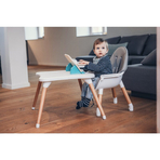 Scaun de masa 3 in 1, Multifunctional, Eos, Cu tavita reglabila si detasabila, FreeON, Grey
