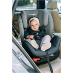 Scaun auto pentru copii, Linus, Pentru grupele de greutate 0-36 Kg, Tehnologie Isofix, Centura Top Tether, Protectie laterala, Rotire 360° grade, Cu pozitie de somn si tetiera reglabila, FreeON, Blue