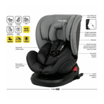 Scaun auto pentru copii, Linus, Pentru grupele de greutate 0-36 Kg, Tehnologie Isofix, Centura Top Tether, Protectie laterala, Rotire 360° grade, Cu pozitie de somn si tetiera reglabila, FreeON, Blue