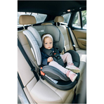 Scaun auto pentru copii, Linus, Pentru grupele de greutate 0-36 Kg, Tehnologie Isofix, Centura Top Tether, Protectie laterala, Rotire 360° grade, Cu pozitie de somn si tetiera reglabila, FreeON, Grey