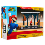Set de joaca Castelul de lava cu figurina 6 cm, Nintendo Mario