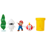 Set diorama Subacvatic cu figurina 6 cm, Nintendo Mario