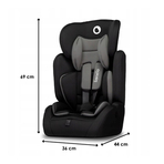 Lionelo - Scaun auto Levi Simple, 9-36 Kg, Negru