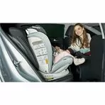 Lionelo - Scaun auto Oliver Stone Spatar reglabil, Protectie laterala, Top Tether, 9-36 Kg, cu Isofix, Gri