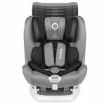 Lionelo - Scaun auto Oliver Stone Spatar reglabil, Protectie laterala, Top Tether, 9-36 Kg, cu Isofix, Gri