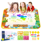 Covorasul Magic Dino- 100x70cm - Jucarie educativa de colorat cu apa