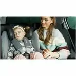 Lionelo - Scaun auto Oliver Stone Spatar reglabil, Protectie laterala, Top Tether, 9-36 Kg, cu Isofix, Gri