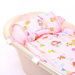 Hamac din spuma pentru cadita Ocean Baby (Culoare: Alb)