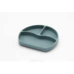 Farfurie din silicon cu 3 compartimente pentru auto-diversificare BabyJem (Culoare: Vernil)