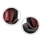 Lionelo - Scaun auto Braam Burgundy Pozitie de somn, Protectie laterala, Rotire 360 grade, 0-36 Kg, cu Isofix, Conform cu standardul european de securitate ECE R44/04, Rosu