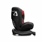 Lionelo - Scaun auto Braam Burgundy Pozitie de somn, Protectie laterala, Rotire 360 grade, 0-36 Kg, cu Isofix, Conform cu standardul european de securitate ECE R44/04, Rosu
