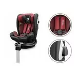 Lionelo - Scaun auto Braam Burgundy Pozitie de somn, Protectie laterala, Rotire 360 grade, 0-36 Kg, cu Isofix, Conform cu standardul european de securitate ECE R44/04, Rosu