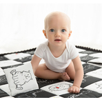 Covor de joaca termoizolant pentru bebe, activitati senzorial     Contrast 120x140cm