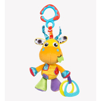 Jucarie pentru carucior, scoica auto si patut, Jerry Giraffe Munchimal, 32 cm, Playgro