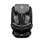 Lionelo - Scaun auto Bastiaan RWF Pozitie de somn, Protectie laterala, Rotire 360 grade, 0-36 Kg, Cu Isofix si Centura Top Tether, Conform cu standardul european de securitate ECE R44/04, Negru