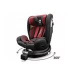 Lionelo - Scaun auto Braam Burgundy Pozitie de somn, Protectie laterala, Rotire 360 grade, 0-36 Kg, cu Isofix, Conform cu standardul european de securitate ECE R44/04, Rosu