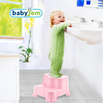 Inaltator cu doua trepte Step Stool BabyJem (Culoare: Gri)