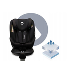 Lionelo - Scaun auto I-size Antoon Plus, Pozitie de somn, Protectie laterala, Rotire 360 grade, 0-18 kg, Cu Isofix si picior de sustinere, Negru, Testat ADAC, Conform cu standardul european de securitate ECE R129